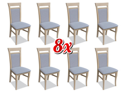 Zitkamerstoel Zithoek Set Keukenstoelen Veranda stoel 8x Eetkamer Massief Nieuw