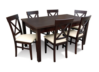 Ontwerper Eettafel Eetkamer + 6 Stoelen Groep Stoel Tafels Houten Tafel