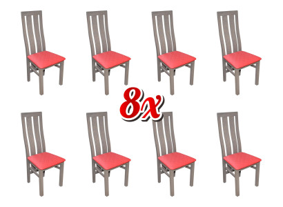 Garnituur 8x stoelen stoel bekleding moderne sets design fauteuil compleet meubels.
