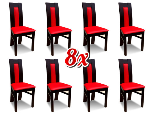 Stoel 8x eetkamer gestoffeerde stoel lounge textiel fauteuil set nieuw keukenstoelen zitplaatsen