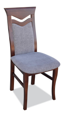 Designer houten gestoffeerde stoelen voor gastronomische eetkamer, stoffen set van 8 stoelen textiel stoel.