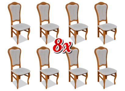 Complete zitgroep design eetkamerstoel set stoelen 8x set groepen nieuw