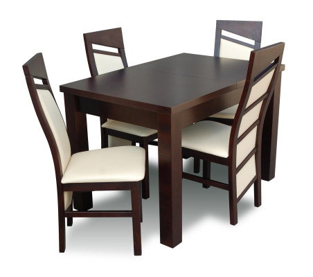 Eetset Eettafel 4 x Stoelenset Set Tafel Klassieke eetgroep 5-delig NIEUW