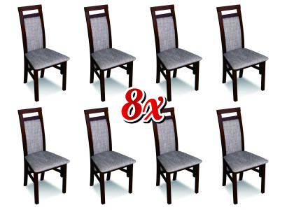 Eetkamerstoelen Textielgroep Meubilair Hout Set 8x Stoelset Fauteuilmeubilair