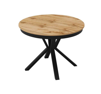 Luxe eettafel bruin Ronde tafel Eetkamer Houten Design Tafels 100 cm