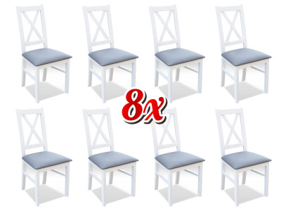 Designer houten stoffen gestoffeerde stoelen gastronomisch eetkamer textiel set 8x fauteuil stoel
