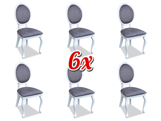 Eetkamerstoel set met leuningstoelen compleet groep woonkamer 6 stuks nieuw.