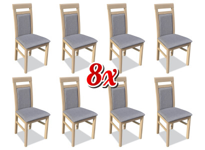 Garnituur Fauteuil Luxe Nieuw 8x Stoelen Stoel Bekleding Ontwerp Lounge Eet Zitgroep