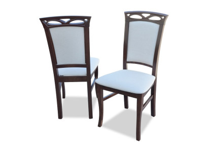 4x Designer Stoel Set Eetkamer Leuning Gestoffeerde Zitstoelen Compleet Set