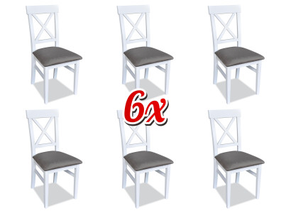 Bekleding Stoel Set Groep Stoelen Eetkamer Set 6x Groepen Textiel Fauteuils Keuken