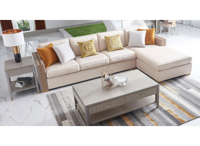 Hoekbank Stoffen Hoekwoonlandschap Design Bank Bank Italië Bankstellen