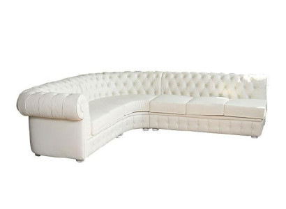 Hoekbank Chesterfield Bank Leren Bank Beklede Hoek Bankstel Bank Klassiek