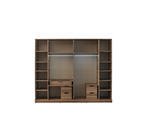 Bruine kledingkast Designer Luxe Meubels Houten kast Inrichting Kast