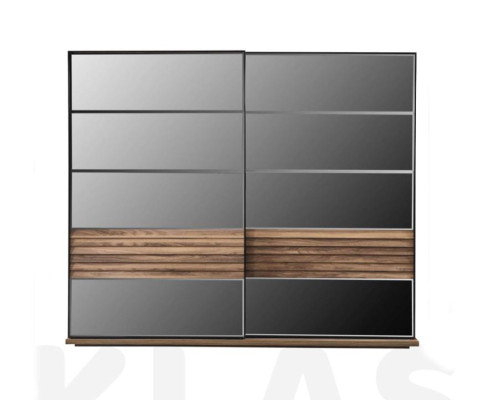 Zwarte kledingkast Moderne slaapkamermeubels Kast Houten kast