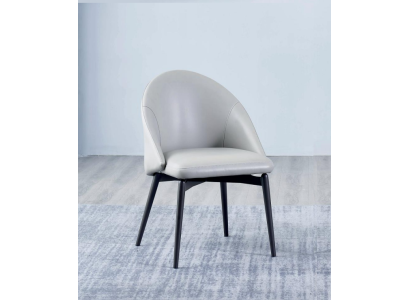 Witte eetkamer kunstlederen stoel luxe eenzitter hout gestoffeerde stoelen