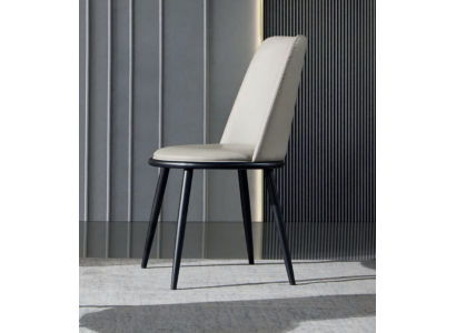 Eetkamermeubelen Stijlvolle stoel Luxe bekleding Designerhouten eenzitter