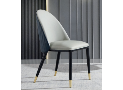 Heldergrijze eetkamerstoel Stijlvolle houten stoelen Moderne fauteuils Nieuw