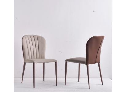 Beige eetkamerstoel Eetkamermeubilair Designer kunstleren stoelen Nieuw