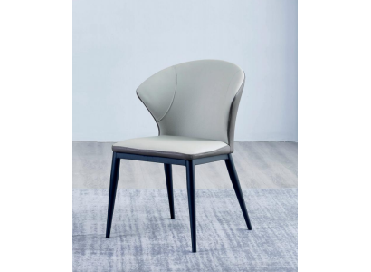 Witte gestoffeerde designer stoelen, textiel, eetkamerstoelen, hoogwaardige houten stoelen.