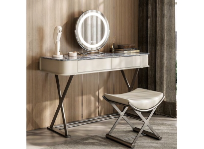 Beige make-up tafel design slaapkamer meubels luxe houten make-up tafels