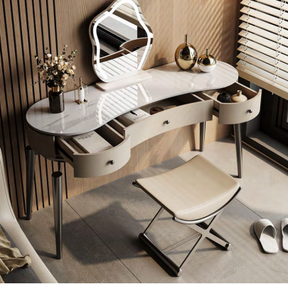 Moderne make-uptafel slaapkamermeubels kaptafel met 3 laden.
