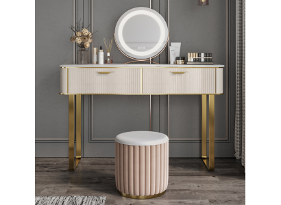 Edele kaptafel met 2 laden, luxe make-up commode