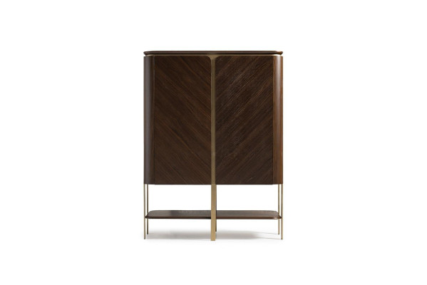 Drankkast Kast Houten kast Houten bar Bruin Drank Ontwerp Flessen