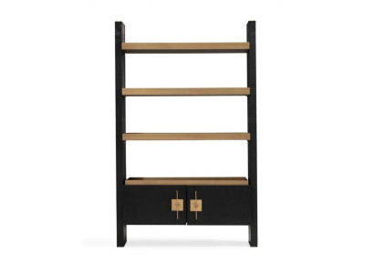 Ontwerp kast met planken - houten kast Zwart Goud Houten kast