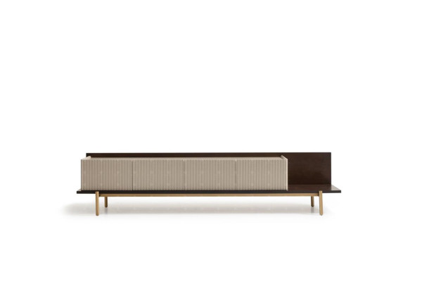 Sideboard RTV Lowboard TV Stand Tafel Woonkamer Hout Beige Modern