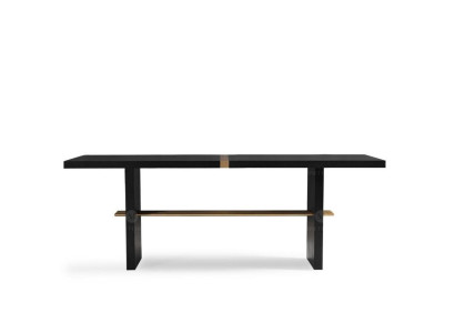 Eettafel Eettafel Tafel Eetkamer Hout Zwart Eetkamermeubels