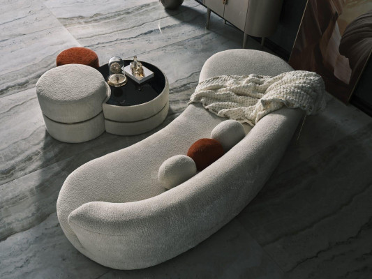 Groep voetenbankjes Zitpoef 3-delig set poef salontafel kruk Modern tafel