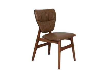 Bruine eetkamerstoel designer fauteuil luxe stijlvolle stoel nieuw