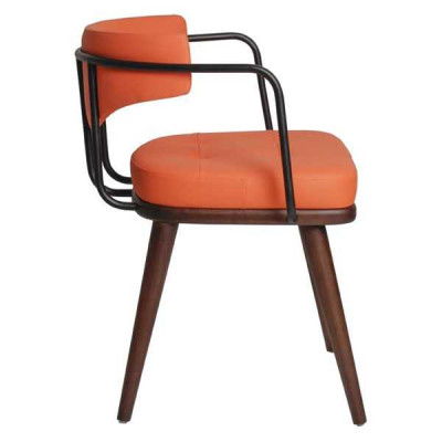Oranje Moderne Fauteuil Met Armleuningen Stoel Eenpersoons Ontwerper 1-Zits