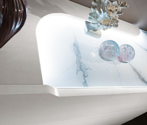 Slaapkamer Bed Nachtkastje Dressoir Spiegel Set Wit Modern Luxe Set 5-delig