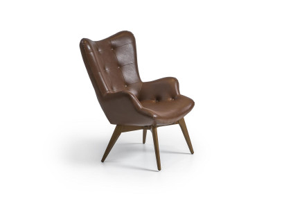 Bruine fauteuil luxe gestoffeerde meubels woonkamer Nieuwe inrichting Design modern