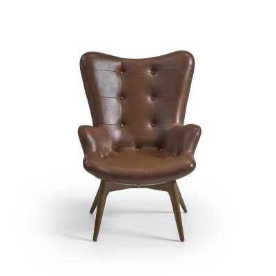 Bruine fauteuil luxe gestoffeerde meubels woonkamer Nieuwe inrichting Design modern