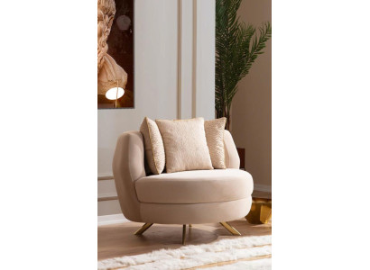 Fauteuil Luxe Meubels Woonkamer Eenzits Fauteuil Textiel Lounge Restaurant