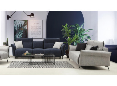 Sofa set 2-delig Bank Fauteuil Modern Designer Luxe Meubels
