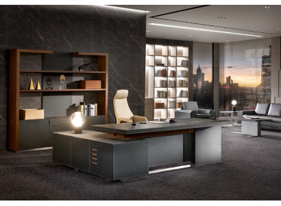 Bureau van leer Kantoor tafels Designer inrichting Tafel Meubels Stoel