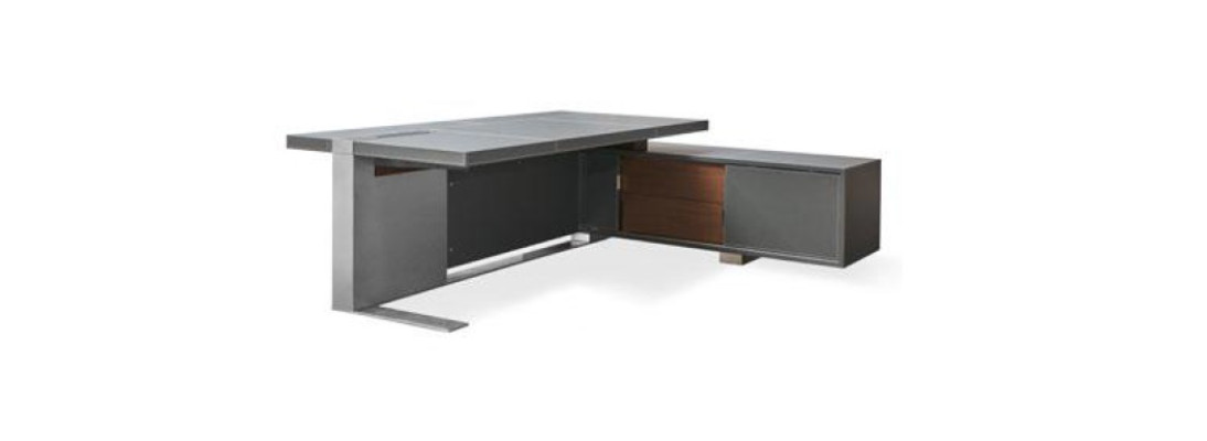 Bureau van leer Kantoor tafels Designer inrichting Tafel Meubels Stoel