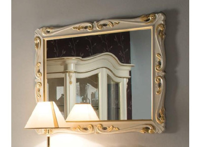 Klassieke designspiegel Italiaanse wandspiegel houten standaardwand Italië nieuw