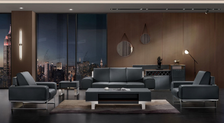 Sofa Leren bank Bekleding Zitting 3-zits Lounge Clubbanken Banken Leer Driepersoons Nieuw