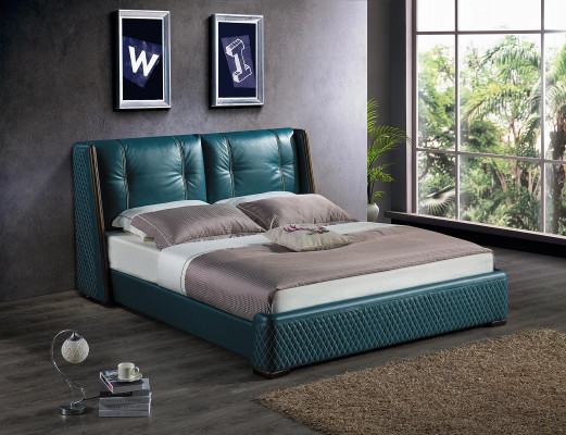 Bed Houten Bedden Luxe. Hotel Tweepersoonsbed Klassiek Bedframe Landhuis