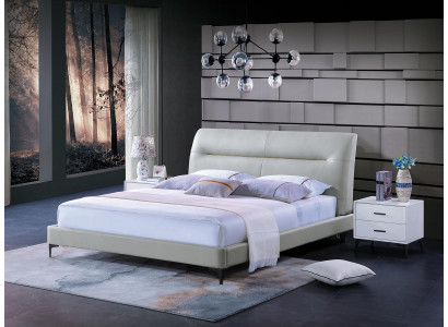 Bed Bekleding Ontwerp Luxe Dubbele Hotelbedden Lederen Slaapkamer Luxe