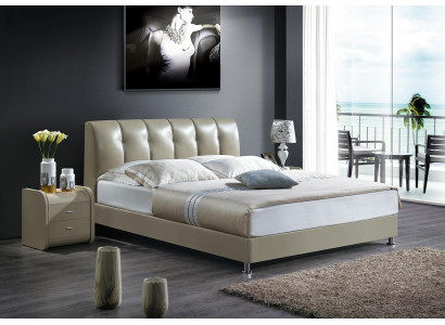 Luxe slaapkamerbed met gestoffeerd design Luxe tweepersoons hotelbedden leren bedden Nieuw.