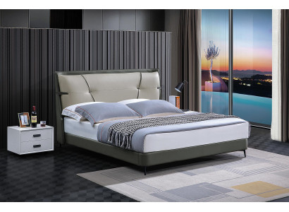 Luxe meubels bedden tweepersoonsbed slaapkamer dubbel bed beige hotelinrichting