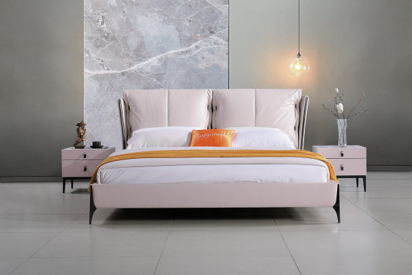 Modern design hotelbed xxl bedden luxe dubbel leder kunstleer