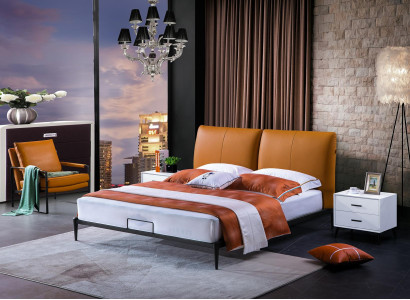 Klassiek tweepersoonsbed bed huwelijksbed design luxe bedden moderne stijl. nieuw 180x200cm