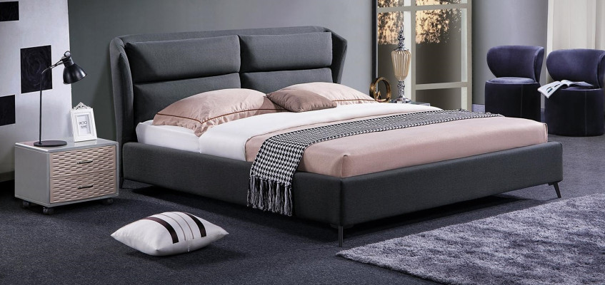 Ontwerpbed Slaapkamer Luxe Bedden Textiel Hotelmeubels 180x200cm Stof Meubels