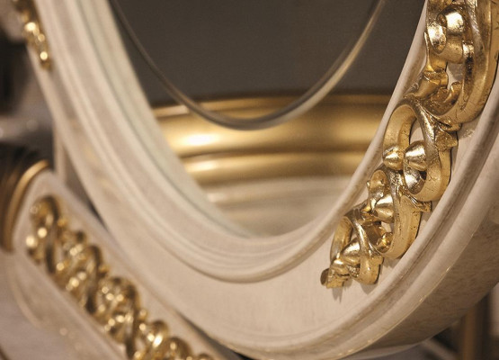 Slaapkamer set Bed Nachtkastje Commode Spiegel Kruk Nieuw 7-delig Barok Rococo